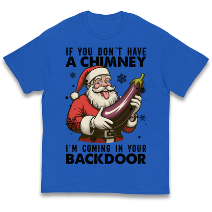 Santa Back Door Kids T Shirt