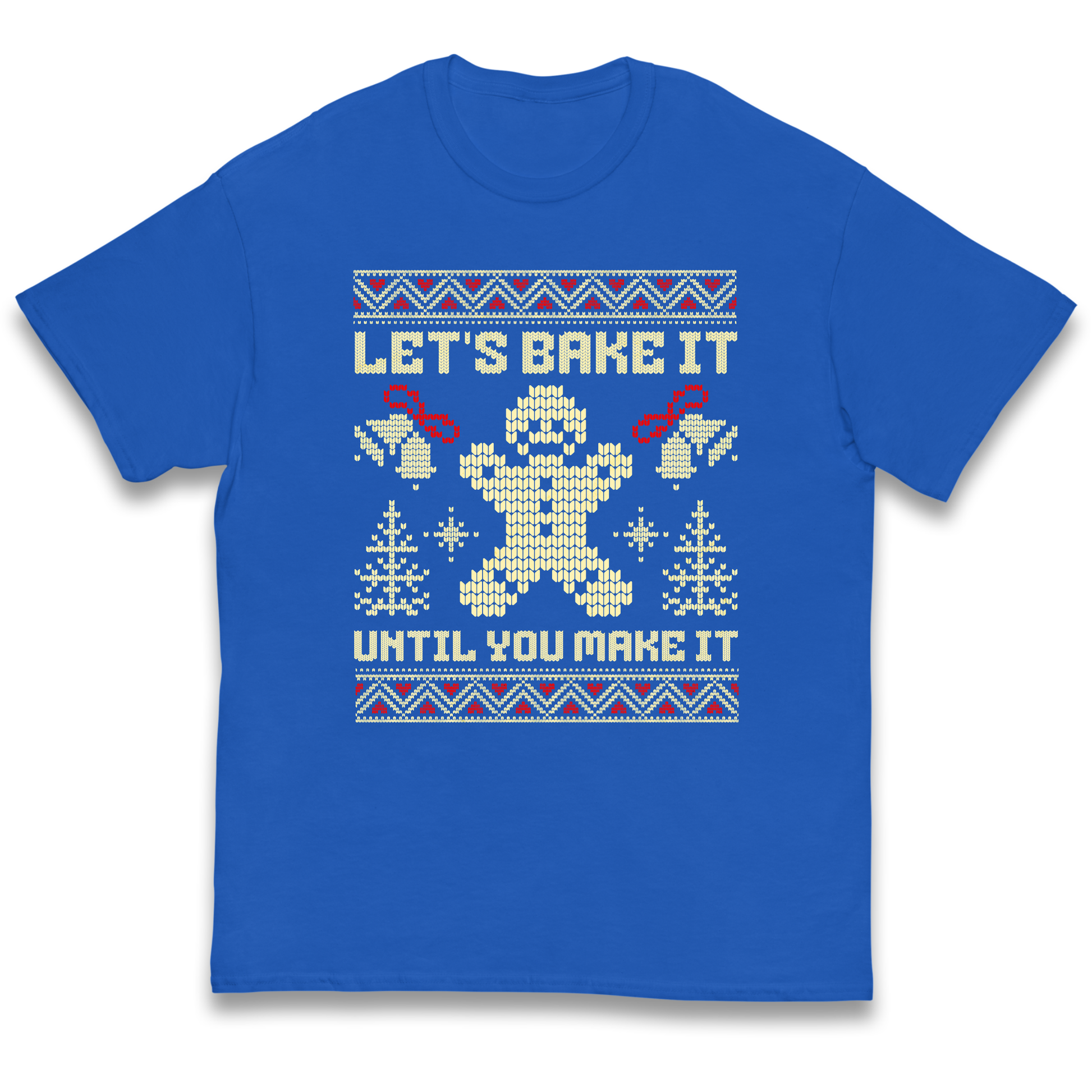 Lets Bake It Until You Make it Christmas kids t shirt