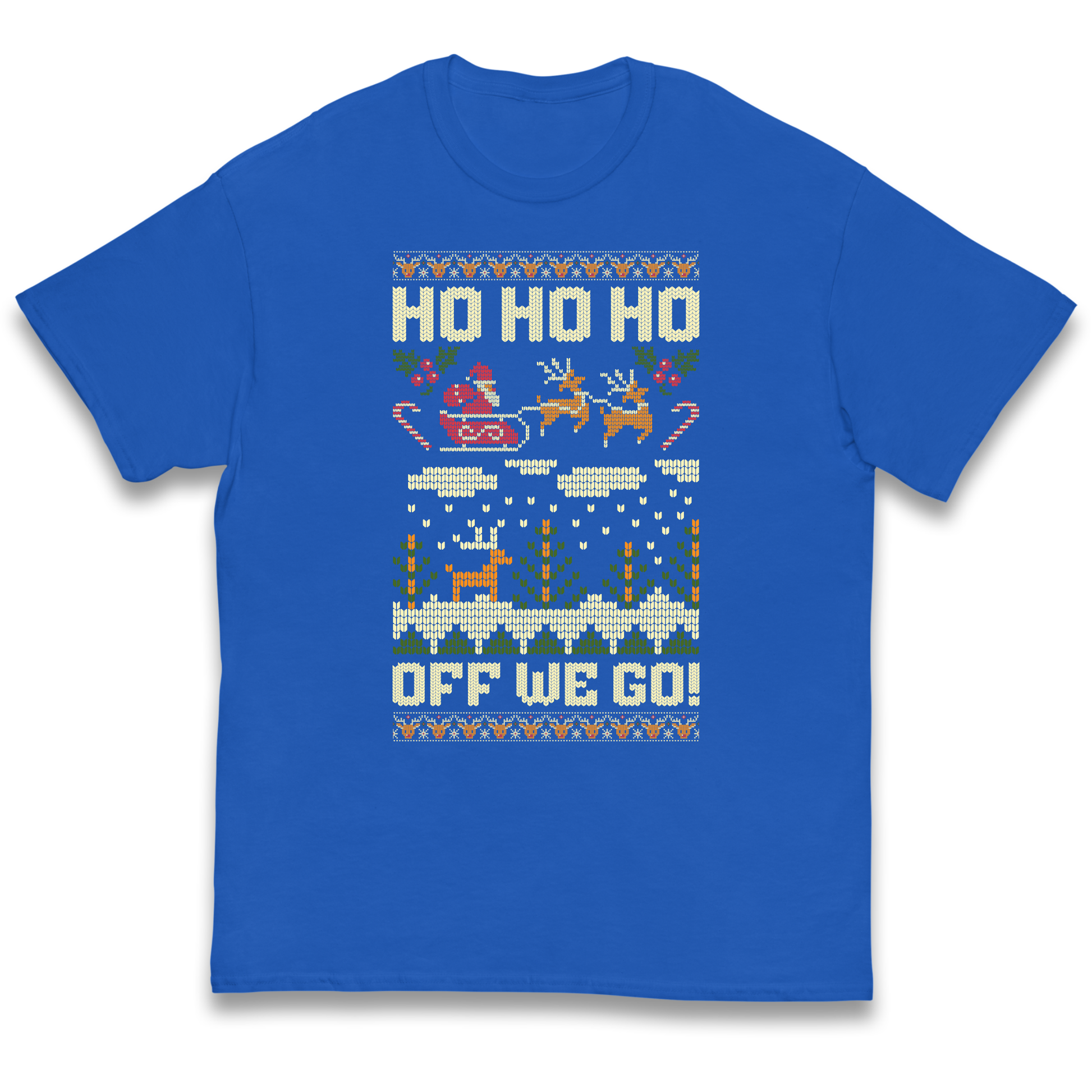 Have Yourself a HO HO HO Off we Go Christmas kids t shirt