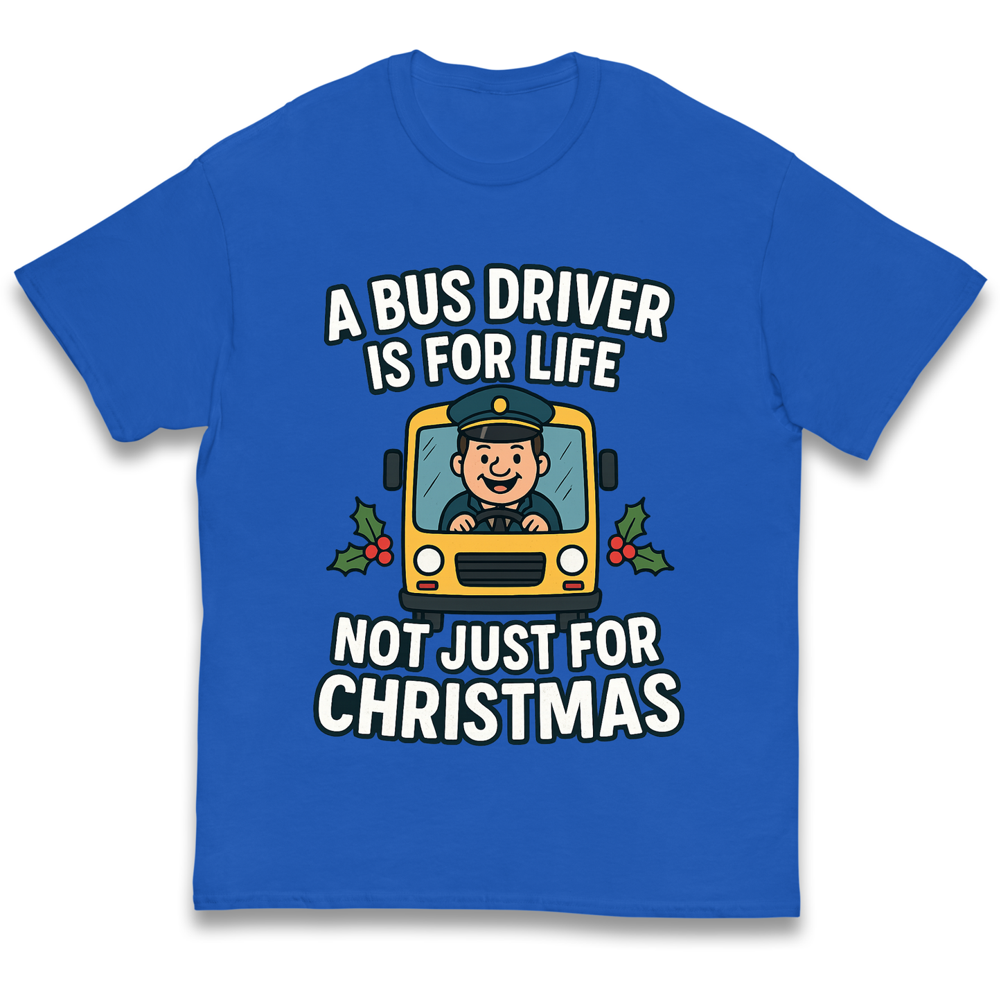 Bus Driver Christmas Kids T Shirt