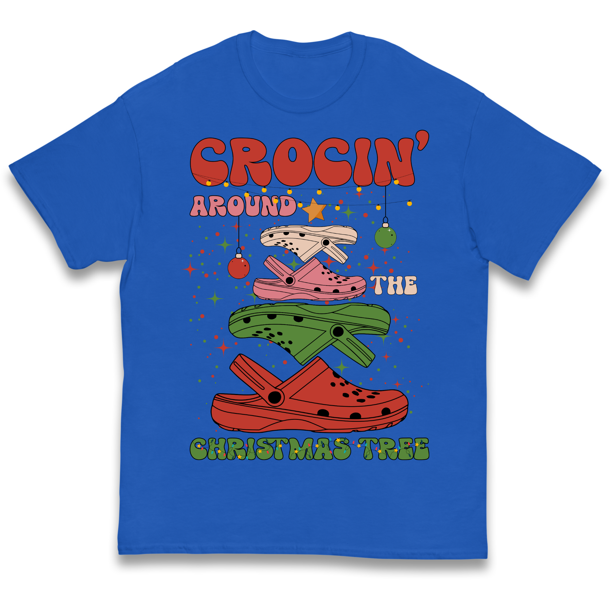 Crockin Around the Christmas Tree Christmas kids t shirt