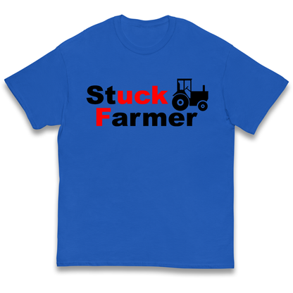 Stuck Farmer Kids T Shirt