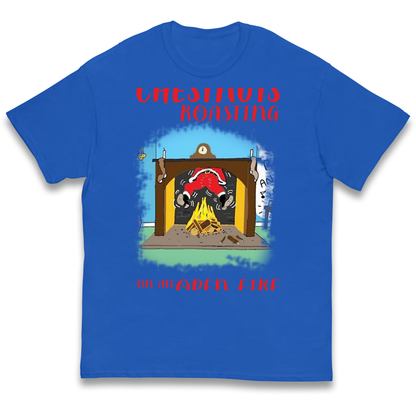 Chestnuts Roasting On An Open Fire Christmas kids t shirt