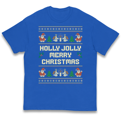 Holly Jolly Merry Christmas kids t shirt