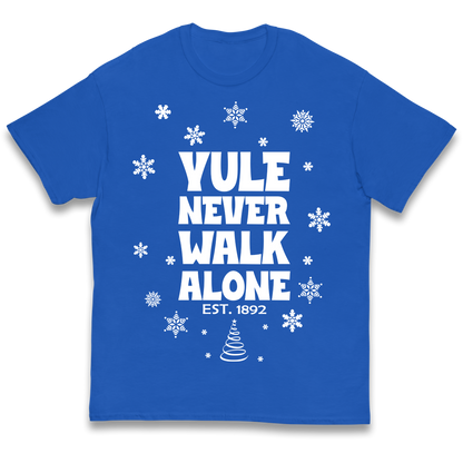 Yule Never Walk Alone Liverpool Christmas kids t shirt
