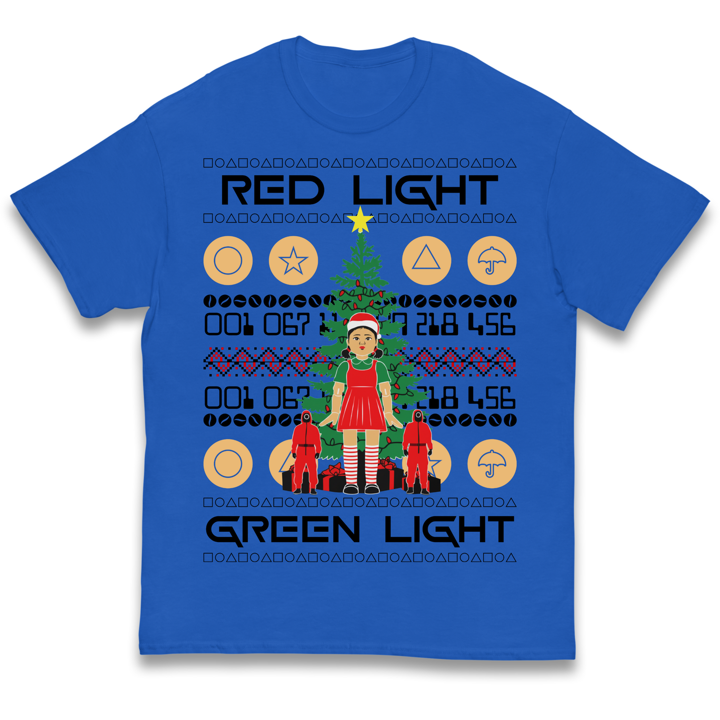 Squid Game Christmas Kids T Shirt
