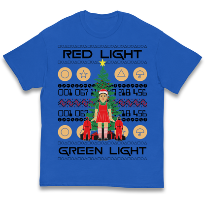 Squid Game Christmas Kids T Shirt