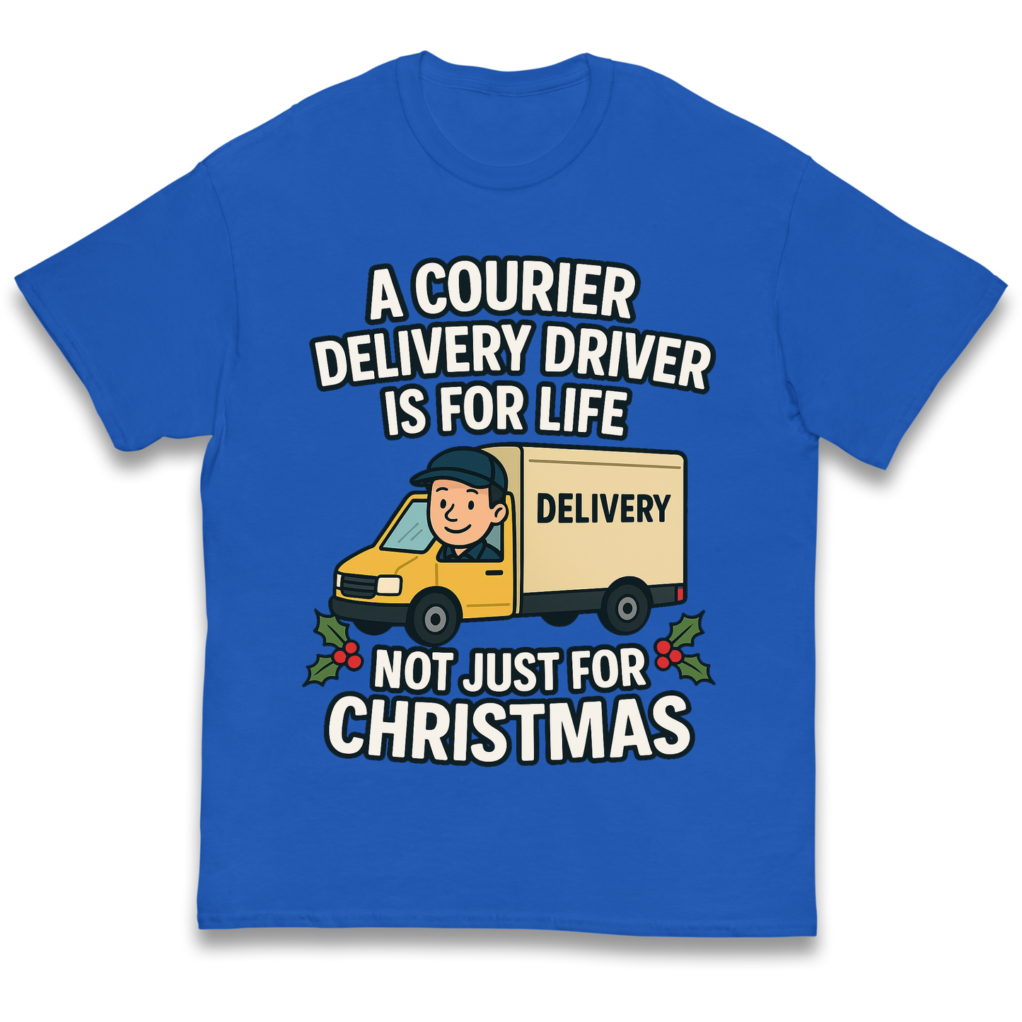 Courier Delivery Driver Christmas Kids T Shirt