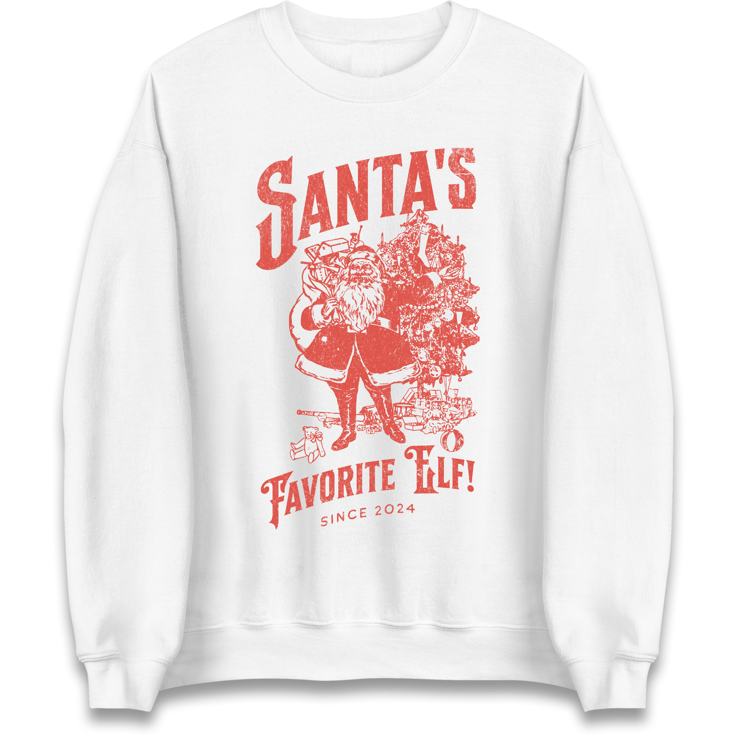 Santas Favourite Elf Christmas Sweatshirt