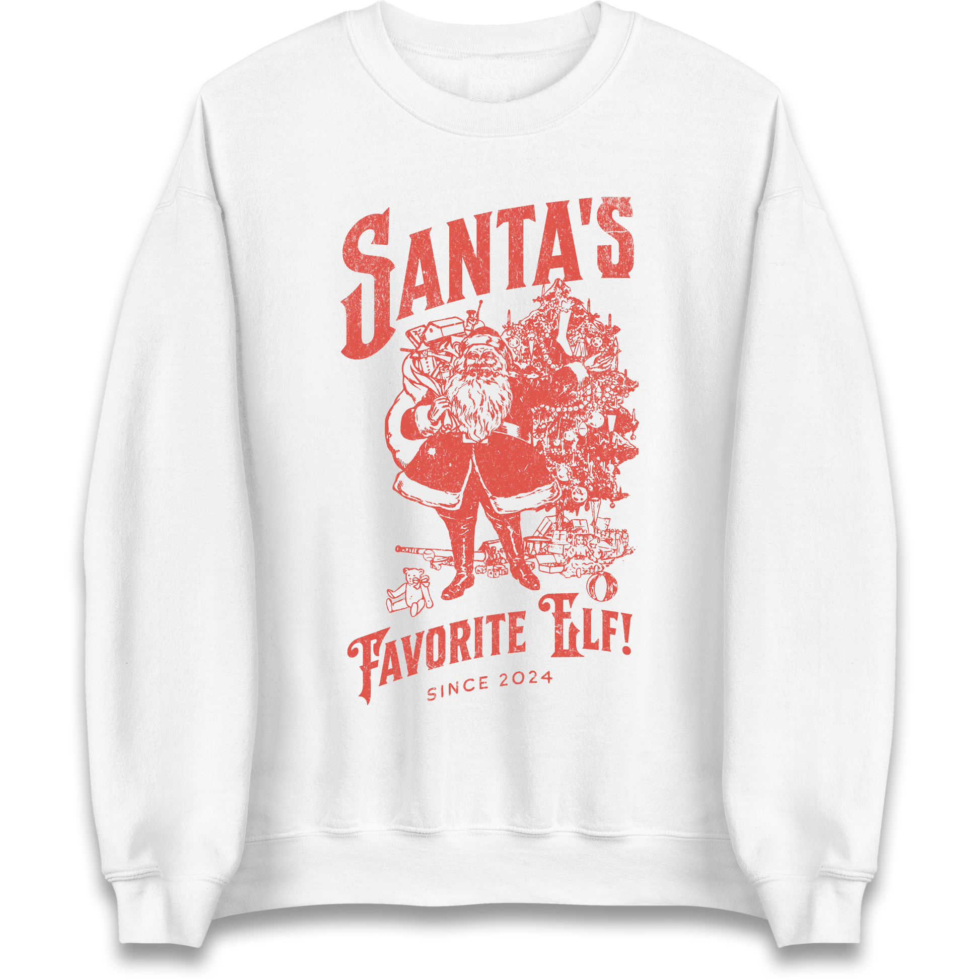 Santas Favourite Elf Christmas Sweatshirt