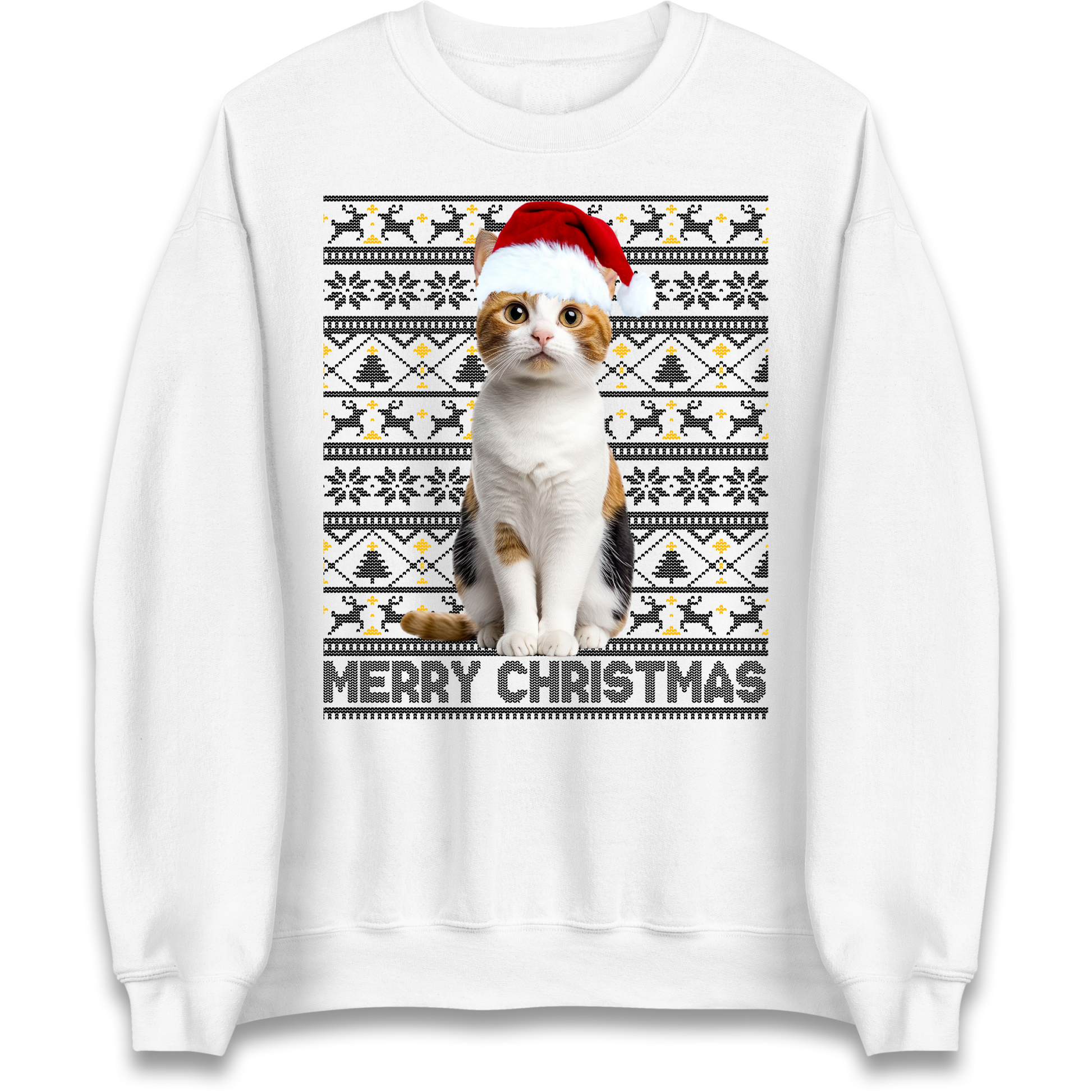 Merry Christmas Cat Sweatshirt