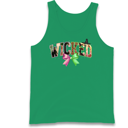 Wicked pink and green Bow Tank Top