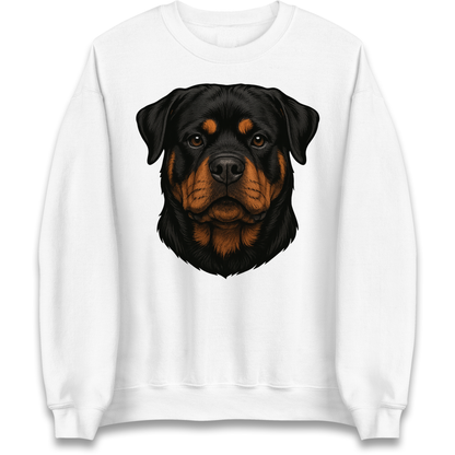 Rottweiler Face Sweatshirt