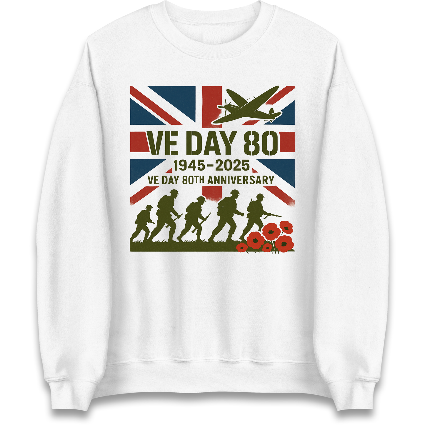 VE Day 80th Anniversary 1945 2025 Sweatshirt