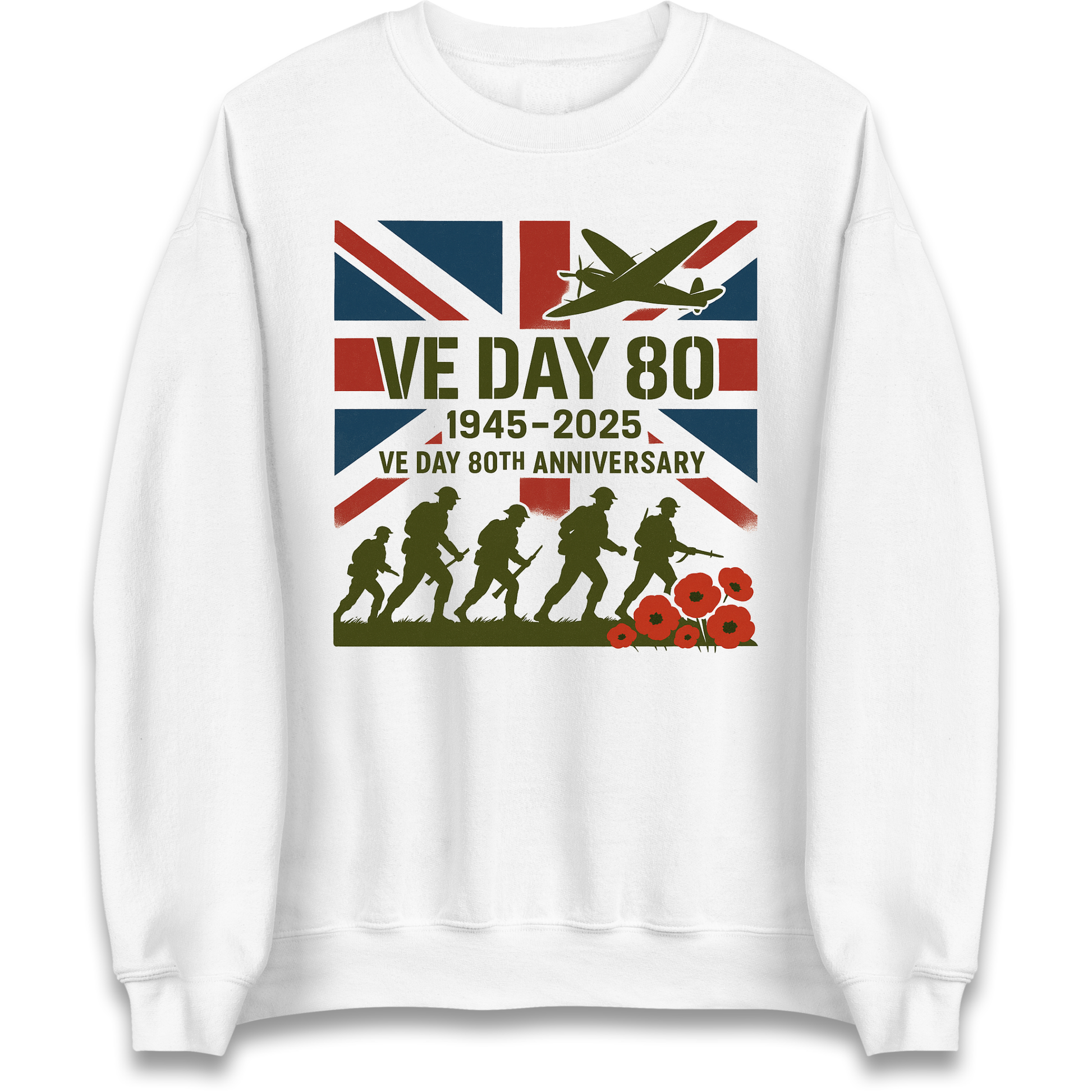 VE Day 80th Anniversary 1945 2025 Sweatshirt