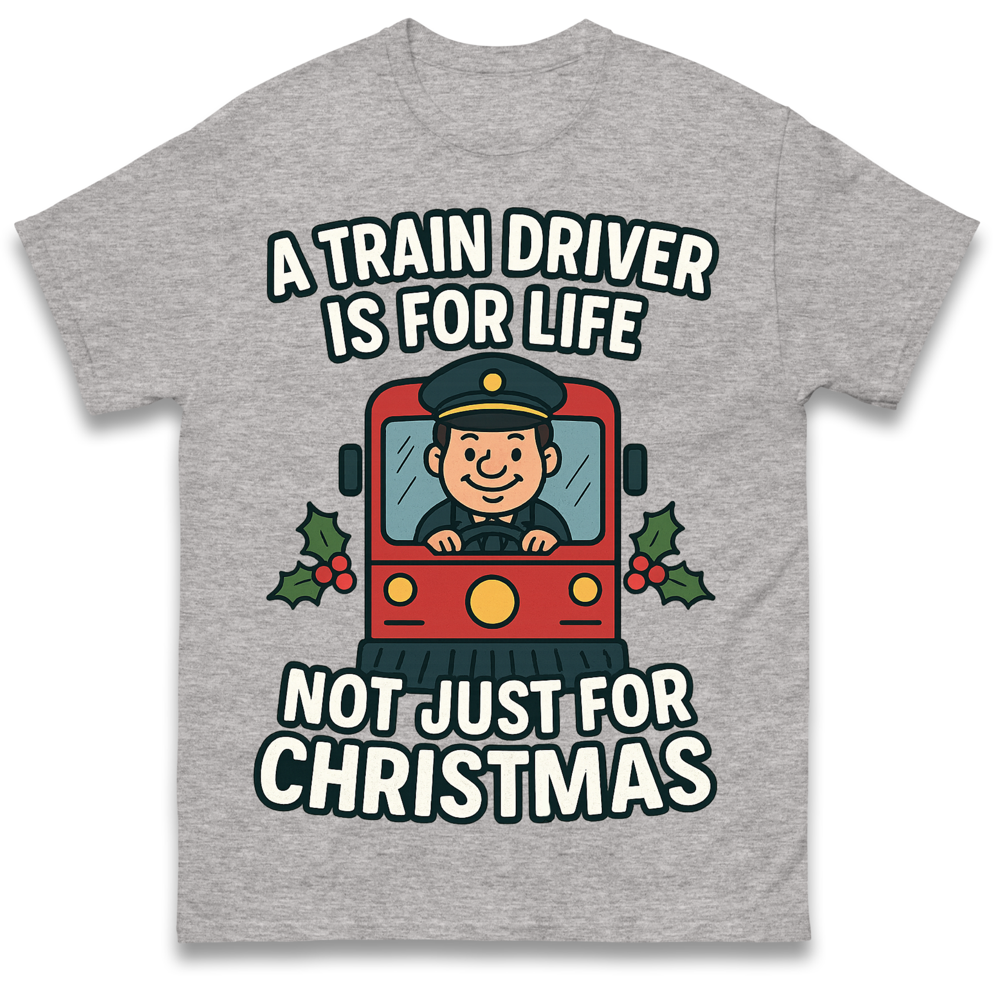 Train Driver Christmas T Shirt