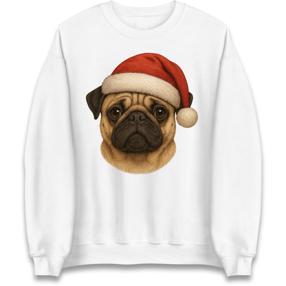 Pug Face Christmas Sweatshirt