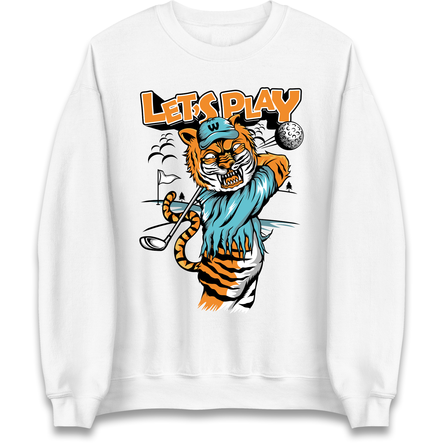 Lets Play Golf Tiger Sweatshirt