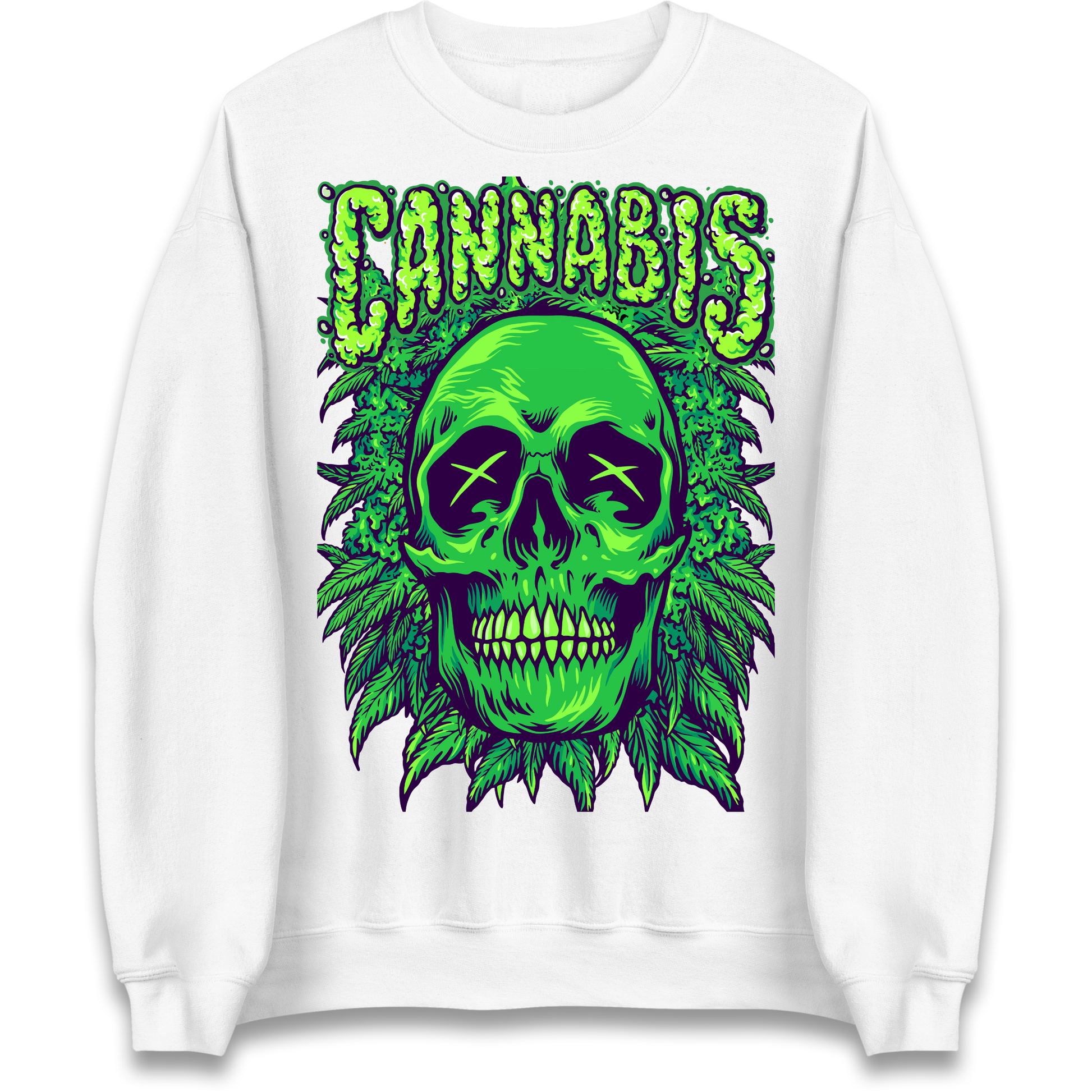 Cannabis Skull Sweatshirt