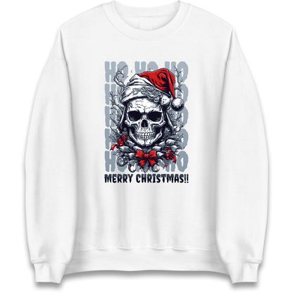 HO HO HO Santa Skelington Christmas Sweatshirt