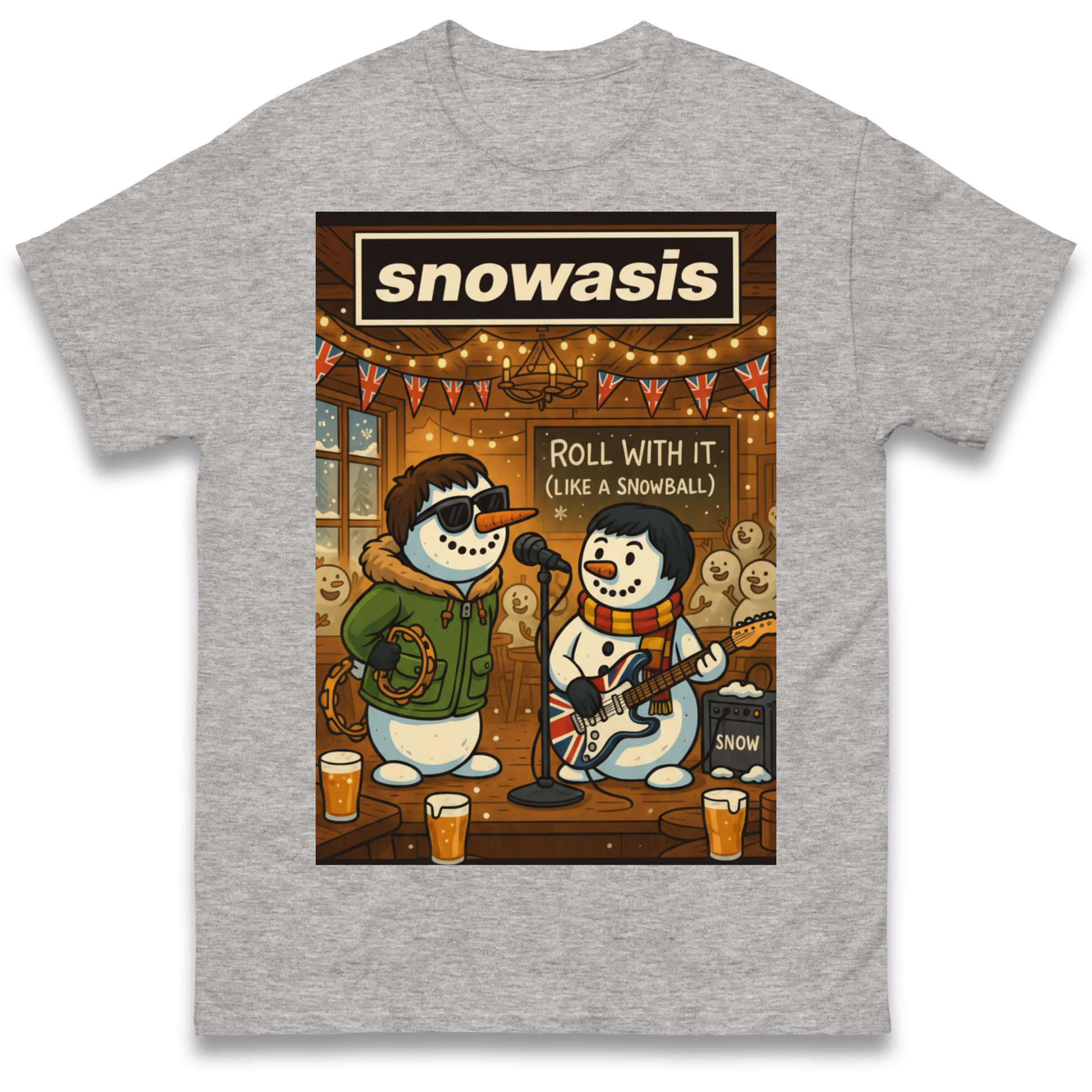 Snowasis Roll Christmas T Shirt