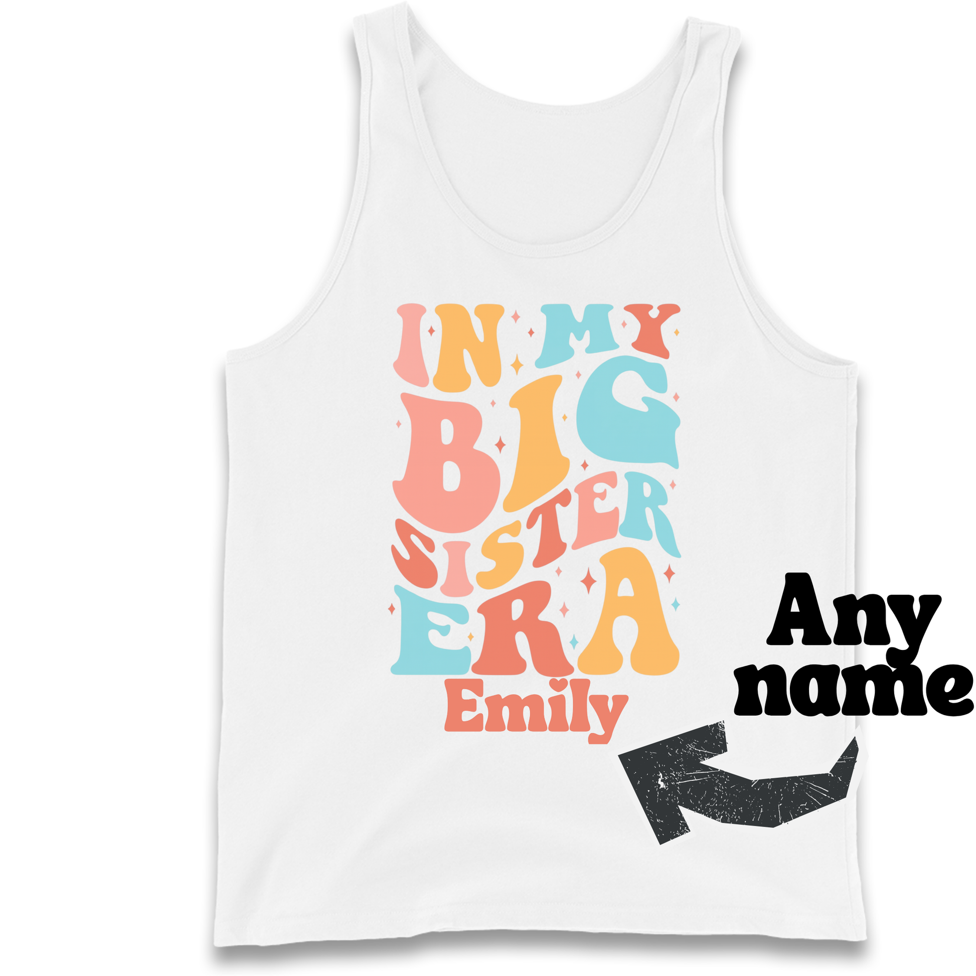 In my big sister Era personalized Tank Top