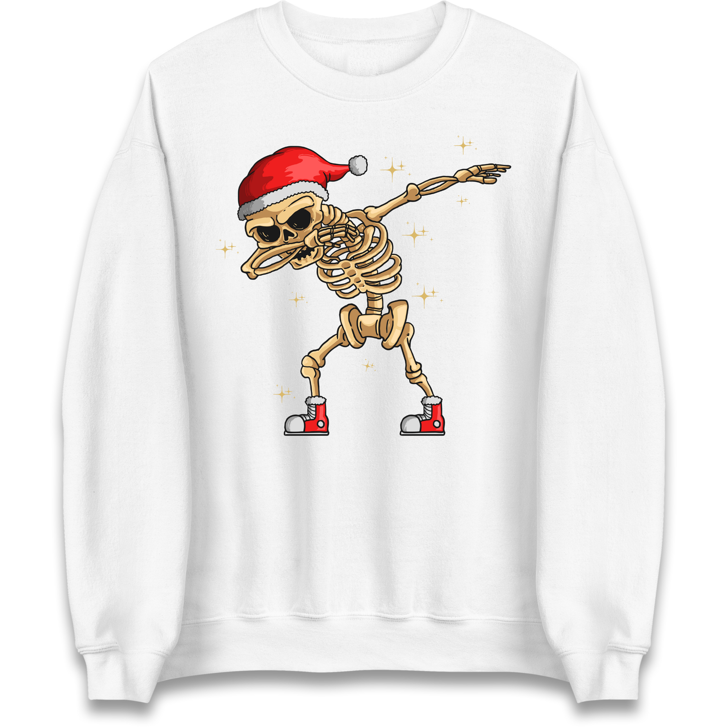 Santa Skellington Dabbing Christmas Sweatshirt