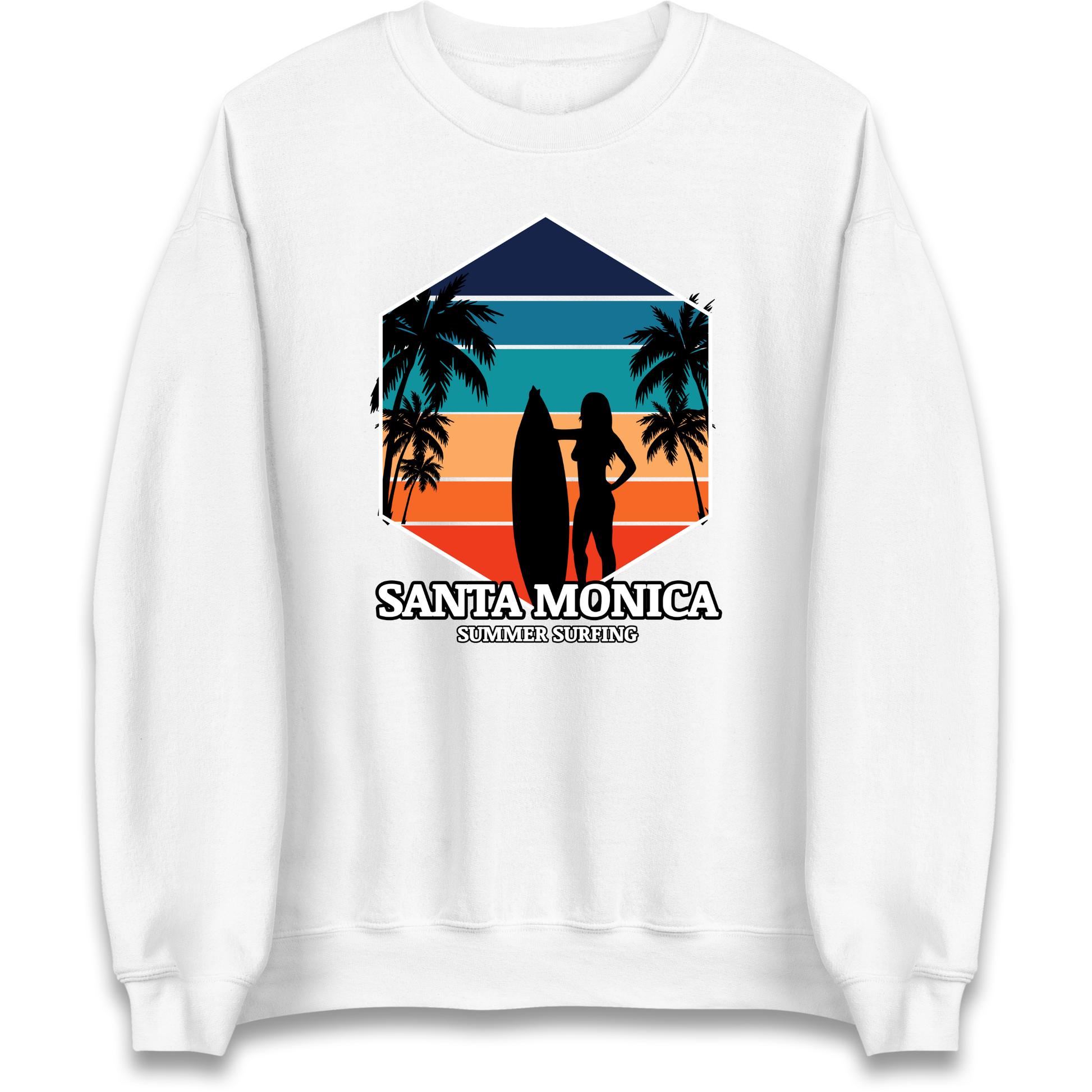 Santa Monica Summer Surfing Sweatshirt