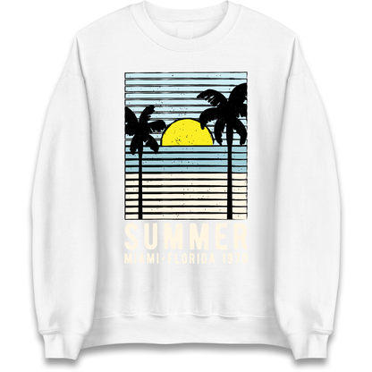 Summer Miami Florida 1970 Sweatshirt