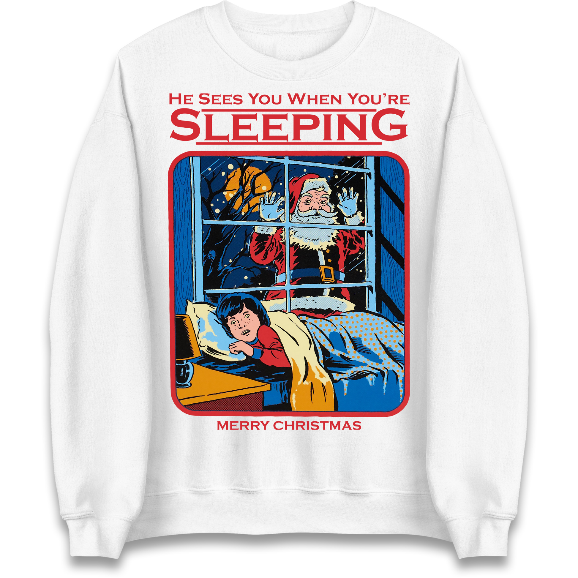 Creepy Santa Claus Christmas Sweatshirt