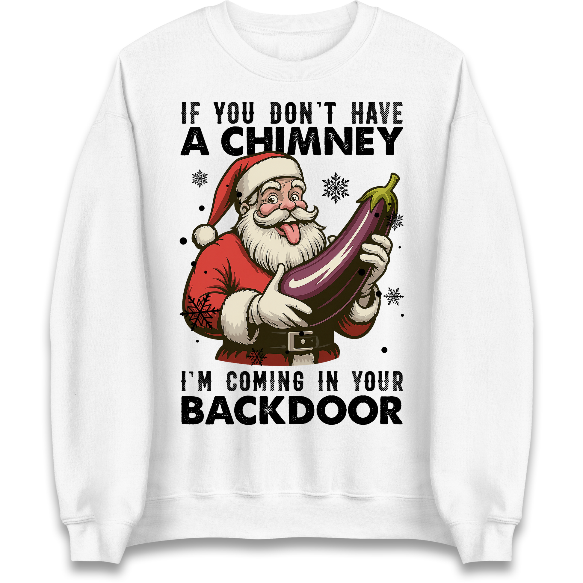 Santa Back Door Sweatshirt