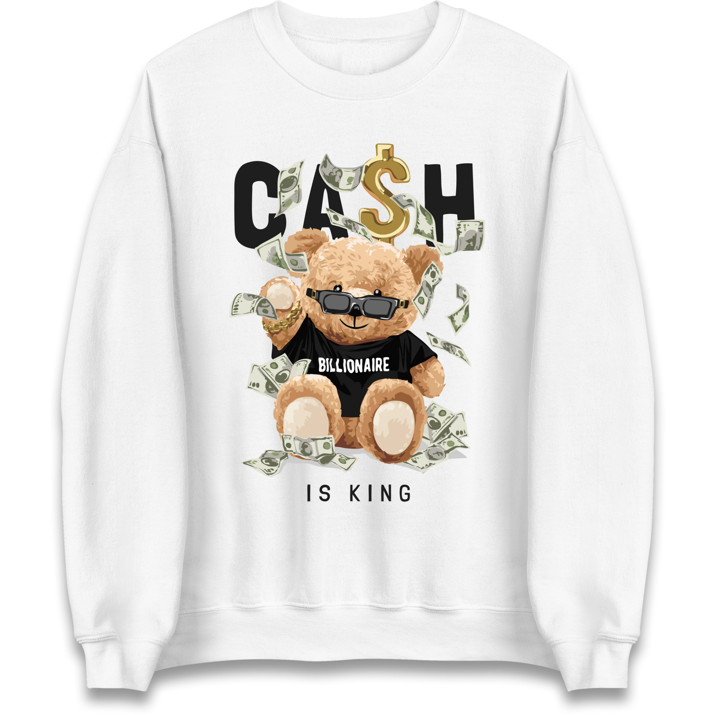Teddy Bear Billionaire Streetwear Sweatshirt