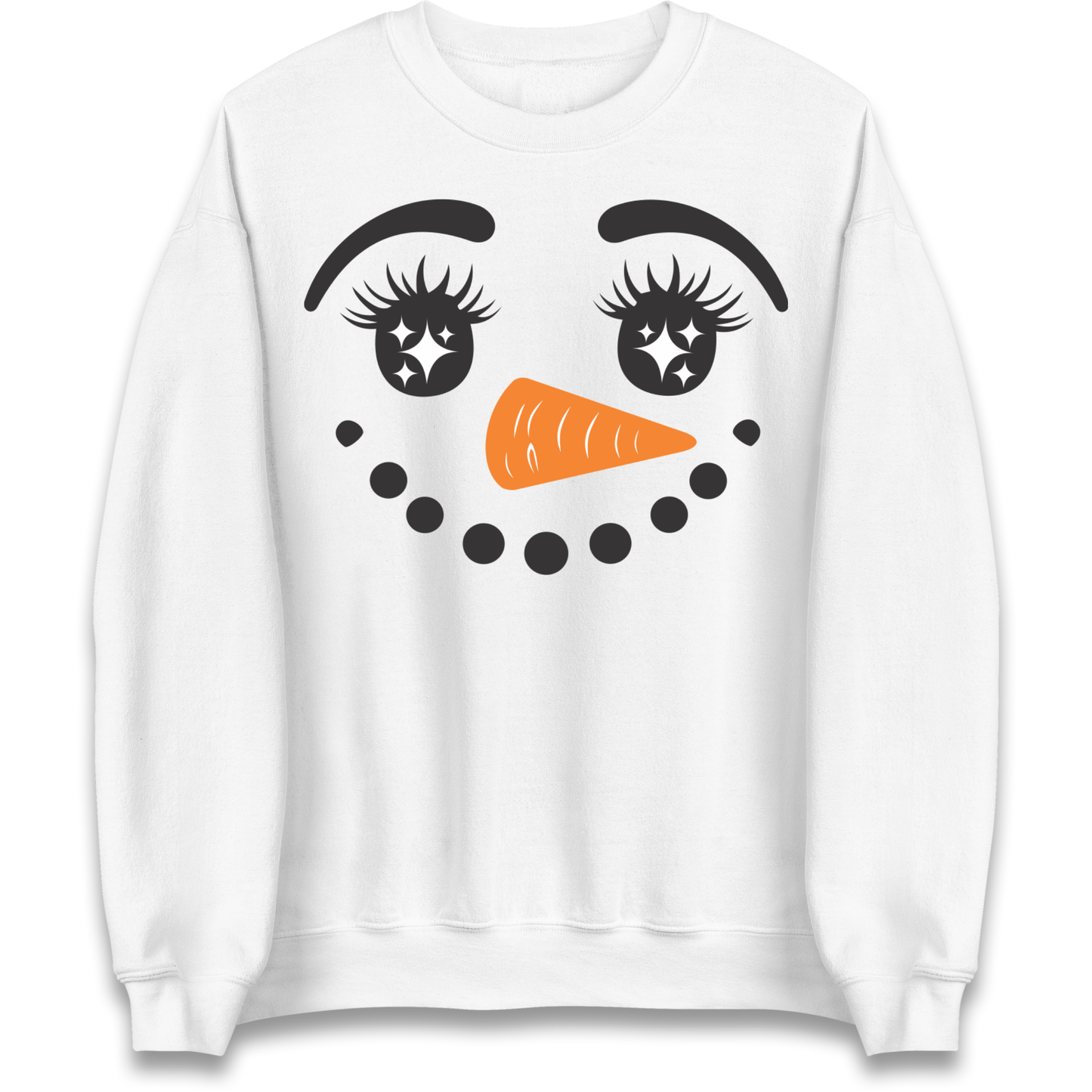 Snowman Face Christmas Sweatshirt