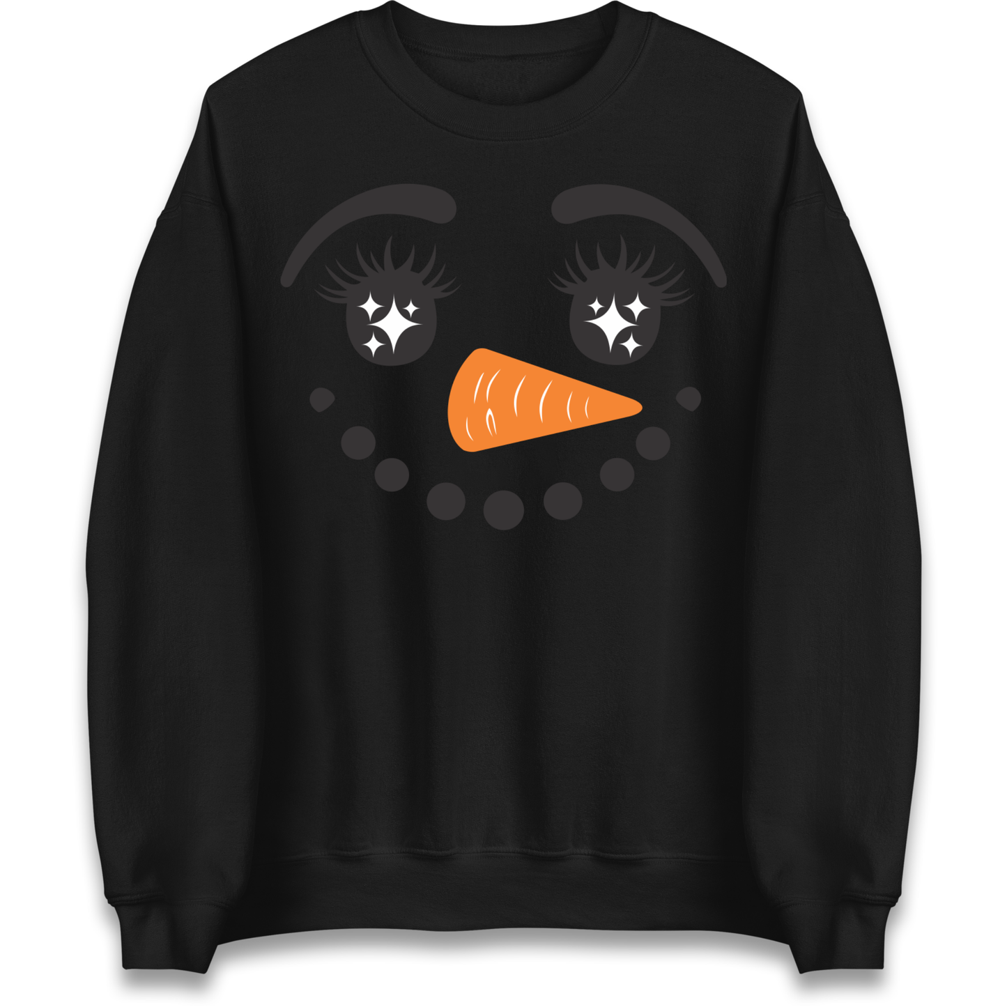 Snowman Face Christmas Sweatshirt
