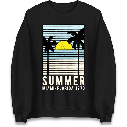 Summer Miami Florida 1970 Sweatshirt