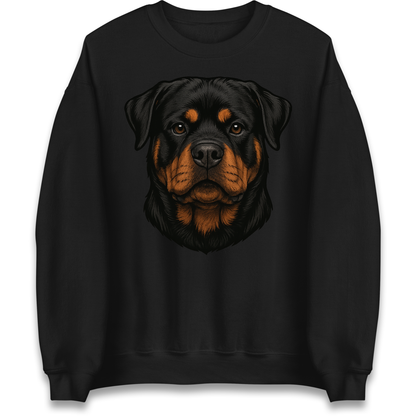 Rottweiler Face Sweatshirt