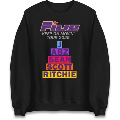 Five Keep On Movin' Tour 2025 Sweatshirt