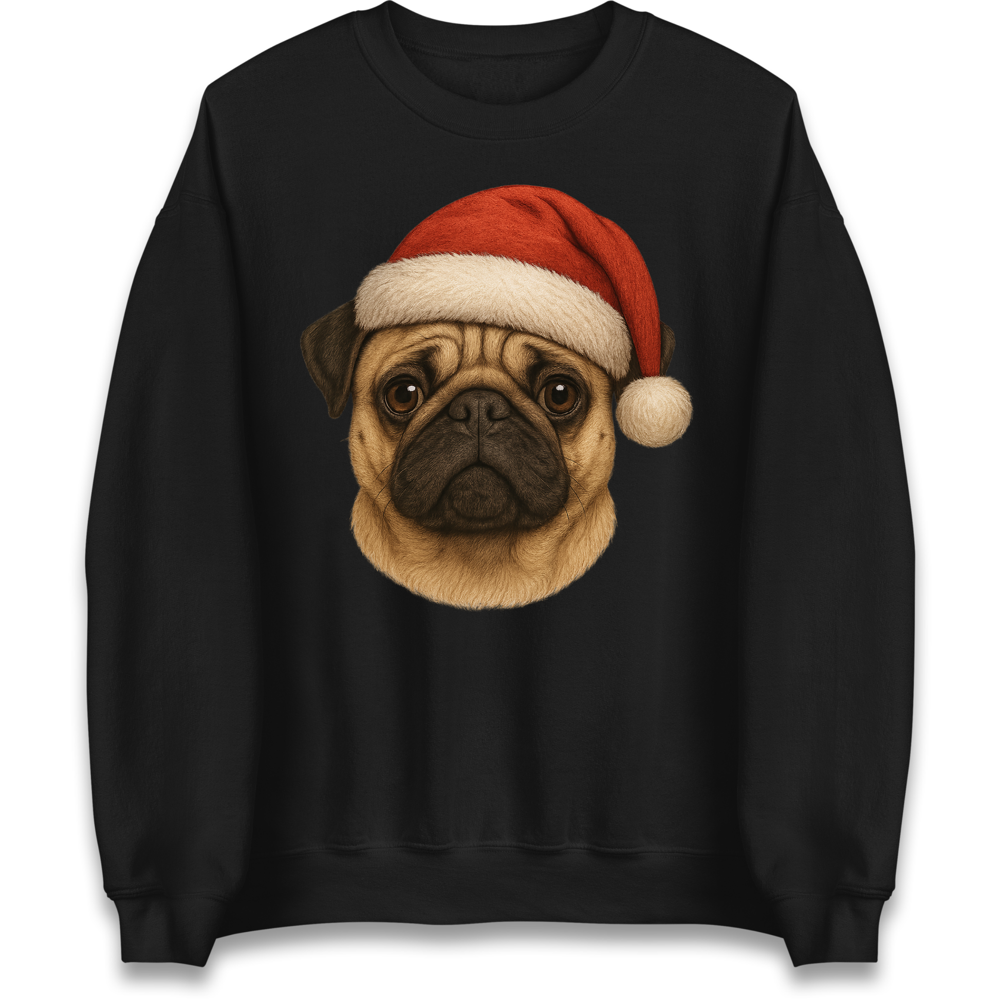 Pug Face Christmas Sweatshirt