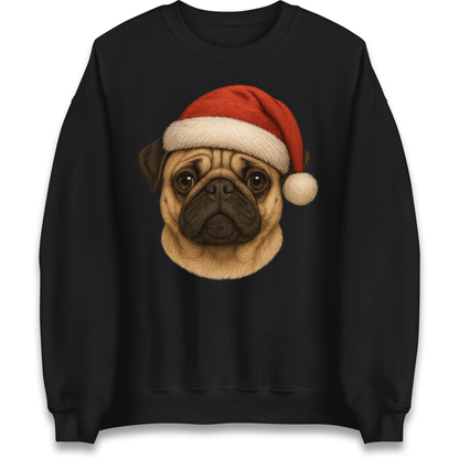 Pug Face Christmas Sweatshirt