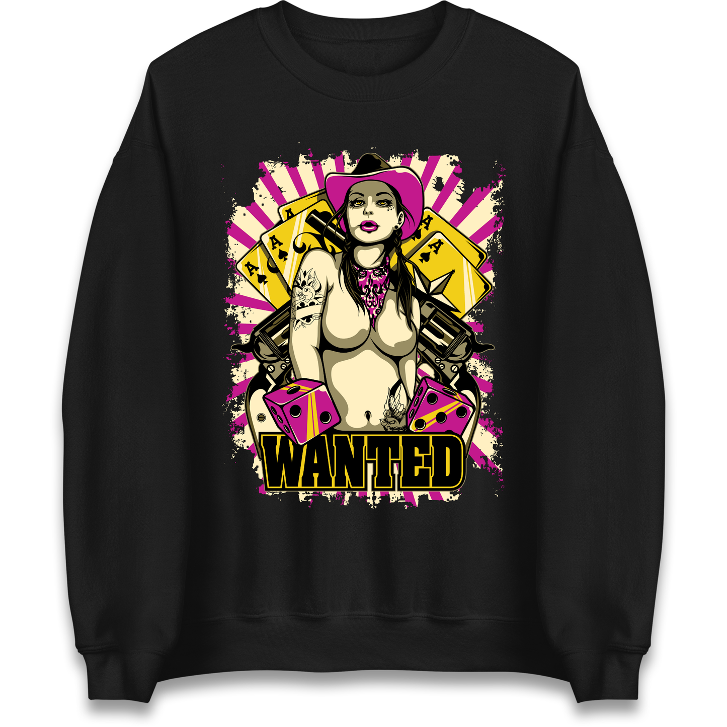 Wanted Ace Of Spades Sweatshirt