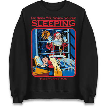 Creepy Santa Claus Christmas Sweatshirt