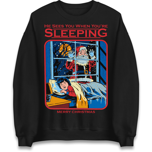 Creepy Santa Claus Christmas Sweatshirt