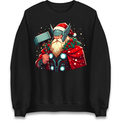 Viking Thor Santa Sweatshirt