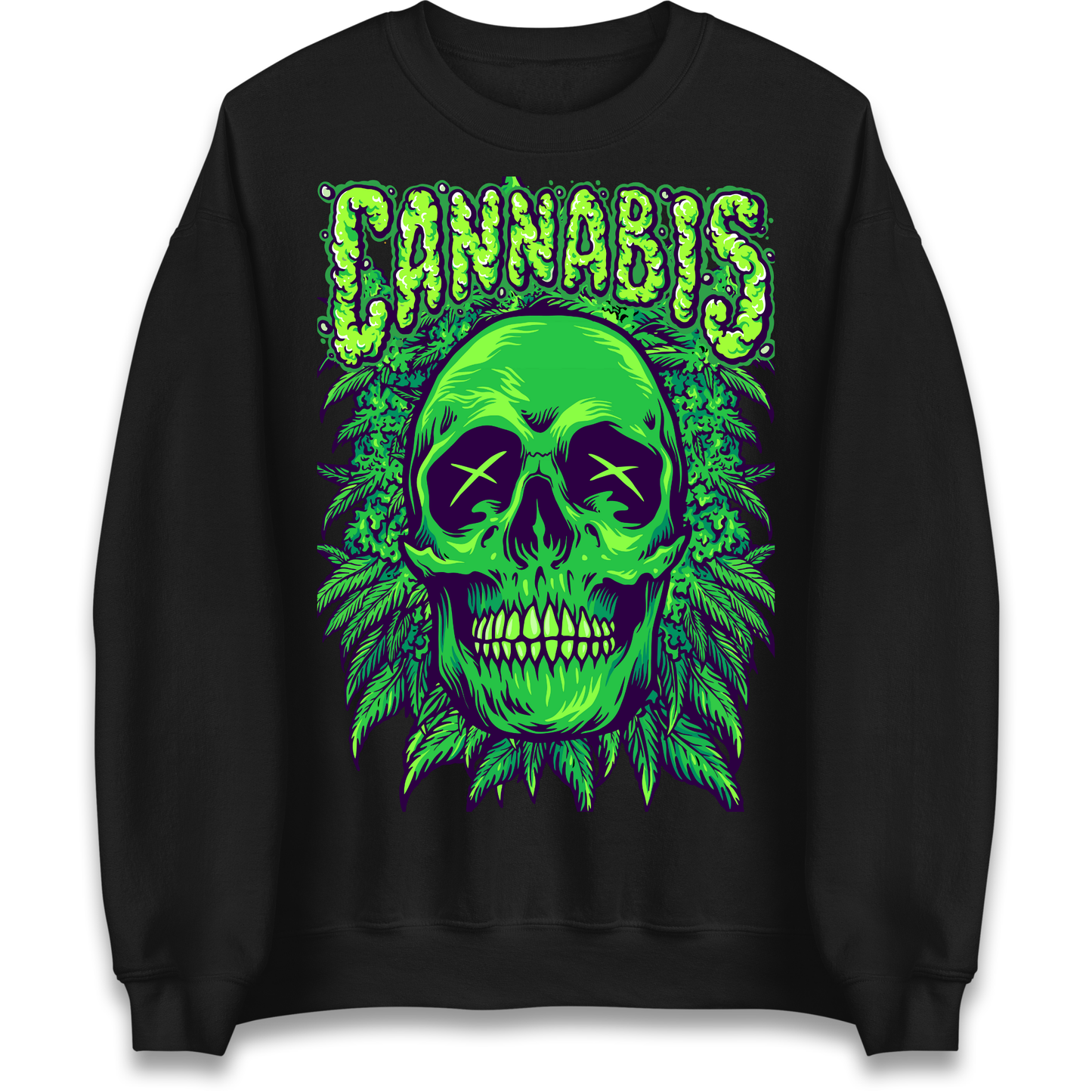 Cannabis Skull Sweatshirt