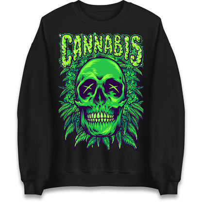 Cannabis Skull Sweatshirt
