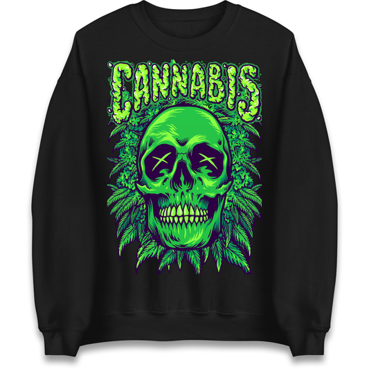 Cannabis Skull Sweatshirt