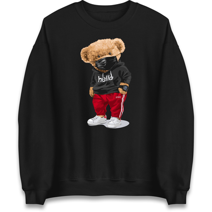 Teddy Bear Hello Streetwear Sweatshirt
