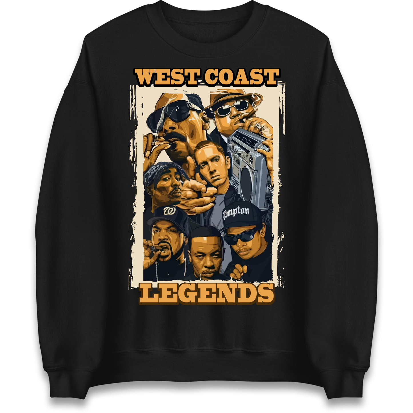 West Coast Legends Rappers Sweatshirt