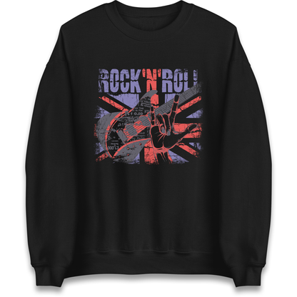 Rock N Roll Union Jack Sweatshirt