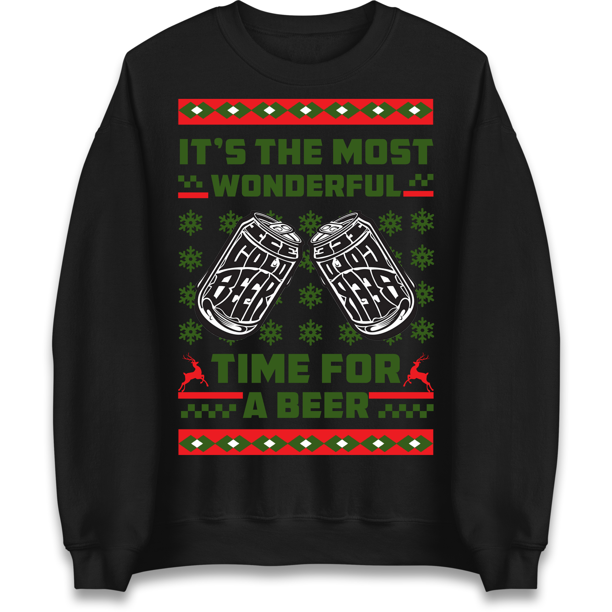 Its The Most Wonderful Time For A Beer Christmas Sweatshirt